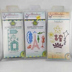Spellbinders Shapeabilities Die Templates S5 Lot 3 French Frills, Frames, Jewels